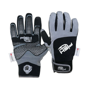 Fish Monkey Men's Stealth Dry-Tec Waterproof Insulated Leather Fishing Gloves Gray Medium - Fish Monkey