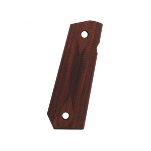 Ed Brown Grips Slim Line Bobtail 1911 Government, Commander Double Diamond Checkered Laminate Brown - Ed Brown