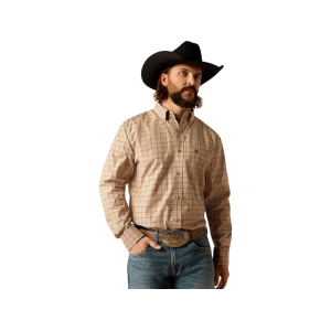 Ariat Men's Pro Trey Long Sleeve Shirt Khaki 2XL - Ariat