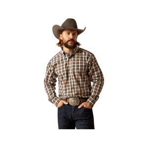 ARIAT Men's Pro Thomas Long Sleeve Shirt Dark Blue 2XL