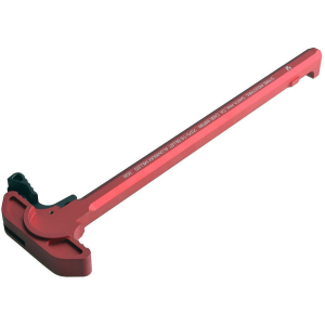 Strike Industries Charging Handle Assembly with Extended Latch AR-10, LR-308 Aluminum Red