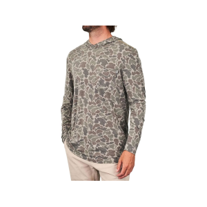 MARSH WEAR Men's Buxton Hagood Hoodie Dark Green Mallard Camo Large