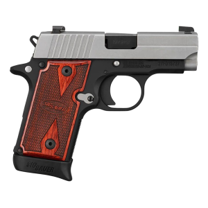 Sig Sauer P238 Two-Tone 380 ACP Pistol 2.7" Barrel 7+1 Round Stainless Slide Rosewood Grip Black Frame