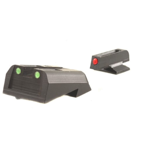 TRUGLO Fiber Optic Sight Set for 1911 Kimber Front and Rear Sight Cuts Steel Fiber Optic Red Front, Green Rear