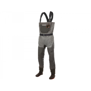 Simms Men's G3 Guide Uninsulated Breathable Stocking Foot Chest Waders Gunmetal Medium (9-11)