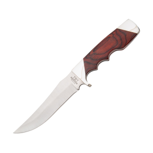 Bear & Son 277R Fixed Blade Knife 4.375" Drop Point 440 Satin Blade Rosewood Handle - Bear & Son