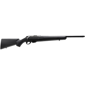 Tikka T1x Bolt Action Rifle 22 Long Rifle 16" Left Hand Black Threaded Barrel Black Frame Black Field Stock