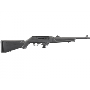 RUGER Pc Carbine Semi Automatic Rifle 9mm Luger 16.12" Fluted Black Threaded Barrel Black Frame Black Fixed Stock 10+1-round
