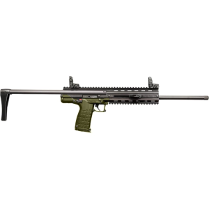 Kel-Tec CMR-30 Semi Automatic Rifle 22 Winchester Magnum Rimfire (WMR) 16" Black Nitride Threaded Barrel Matte Green Frame Green Collapsible Stock