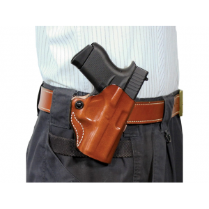 DeSantis Gunhide Mini Slide OWB Holster Right Hand S&W M&P22 3.6" Leather Tan - Desantis Gunhide