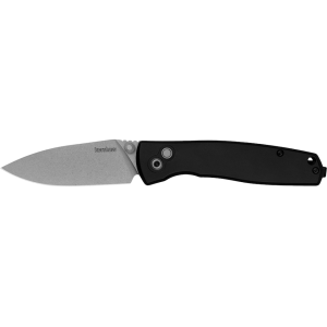 Kershaw Kindred Pocket Knife 3" Spear Point D2 Stonewashed Blade Aluminum Handle Black - Kershaw