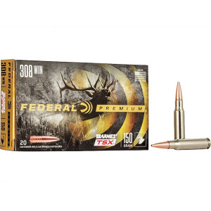 eral Premium 308 Winchester 150 Grain Barnes Triple-Shock X Solid Hollow Point Lead Free Box Of 20 Ammo
