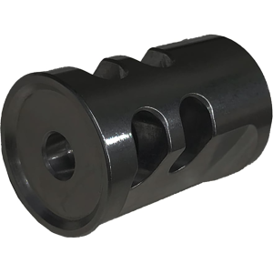 TandemKross Game Changer PRO Compensator for Ruger Mark IV, SW22 Victory, Browning Buck Mark 1/2"-28 Thread 22LR Stainless Steel Black - Tandemkross