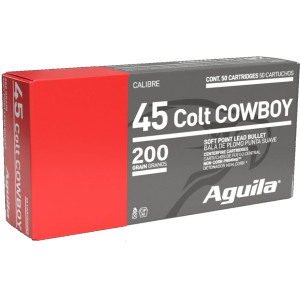 Aguila 45 Colt (Long Colt) Ammo 200 Grain Flat Nose Box of 50