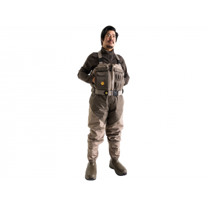 LACROSSE Men's Alpha Agility Select Zip Front 1600 Gram Insulated Breathable Boot Foot Chest Waders Brown 14