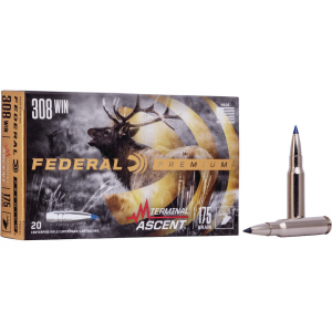 eral Premium Terminal Ascent 308 Winchester 175 Grain Bonded Polymer Tip Box Of 20 Ammo