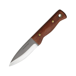Condor Knives Mini Bushlore Fixed Blade Knife 3" Drop Point 1075 Satin Blade Walnut Handle - Condor Knives