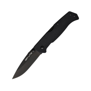 Cold Steel Air Lite Pocket Knife 3.4" Drop Point AUS-10 Black Blade G-10 Handle Black - Cold Steel