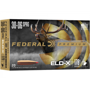 eral Premium 30-06 Springfield 178 Grain Hornady ELD-X Polymer Tip Box Of 20 Ammo