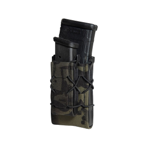 High Speed Gear Gen 2 Double Decker Taco MOLLE Rifle and Pistol Magazine Pouch Nylon MultiCam Black - High Speed Gear