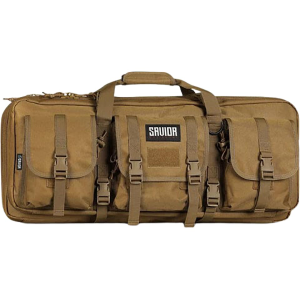 Savior Equipment American Classic Double Short Barrel Rifle Case 28" Polyester Flat Dark Earth - Savior Equipment