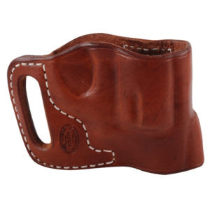El Paso Saddlery Combat Express OWB Holster Right Hand S&W J Frame Leather Russet Brown - El Paso Saddlery