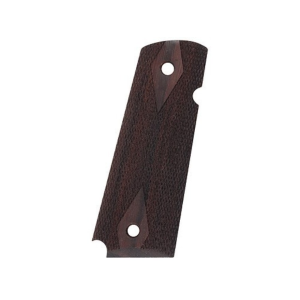 Hogue Fancy Hardwood Grips for 1911 Government, Commander Ambidextrous Safety Cut Checkered Rosewood - Hogue