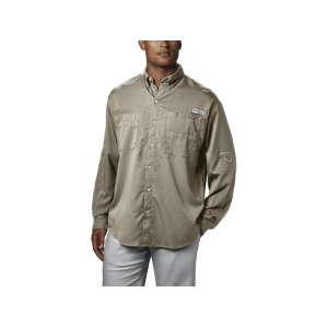 Columbia Men's PFG Tamiami II Long Sleeve Shirt Fossil XL - Columbia