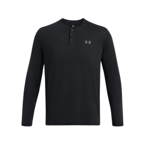 Under Armour Men's Expanse Long Sleeve Henley Shirt Black 2XL - Under Armour