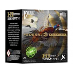 FEDERAL Premium Hi-bird Bismuth 12 Gauge Ammo 2-3/4" 1-1/4 Oz #5 Bismuth Shot Case Of 250 (10 Boxes Of 25) 50004544696991 145600