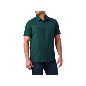 5.11 Men's Marksman Short Sleeve Shirt Deep Sea Medium - 5.11