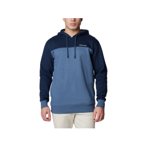 Columbia Men's Hart Mountain Hoodie Dark Mountain Heather/Collegiate Navy Heather Medium - Columbia