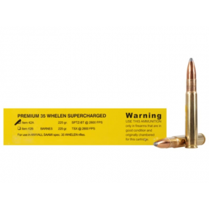 BUFFALO Bore Supercharged 35 Whelen Ammo 225 Grain Jacketed Soft Point Box Of 20