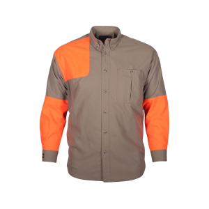 Gamehide Men's Shooter Long Sleeve Shirt Tan/Orange Medium - Gamehide