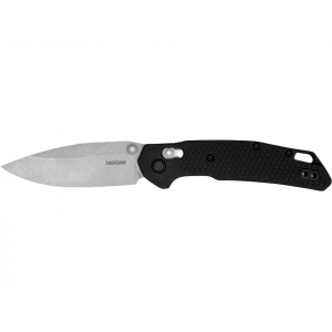 Kershaw Heist Pocket Knife 3.2" Clip Point D2 Stonewashed Blade Glass Reinforced Nylon (GRN) Handle Black - Kershaw