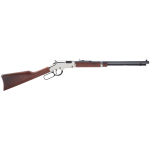HENRY Golden Boy Silver Lever Action Rifle 22 Long Rifle 20" Blued Barrel Nickel Frame Walnut Straight Grip Stock