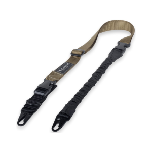 CrossTac Single/Double Point Rifle Sling Nylon Coyote - Crosstac