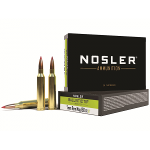 NOSLER Bt 7mm Remington Magnum Ammo 150 Grain NOSLER Ballistic Tip Polymer Tip Box Of 20