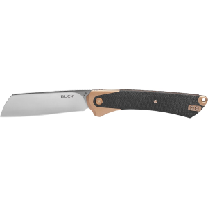 Buck Knives HiLine XL Pocket Knife 3.75" Cleaver D2 Tumble Blade Micarta Handle Copper - Buck Knives