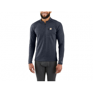 CARHARTT Men's Force Midweight Long Sleeve Quarter Zip Base Layer Shirt Navy Heather Medium