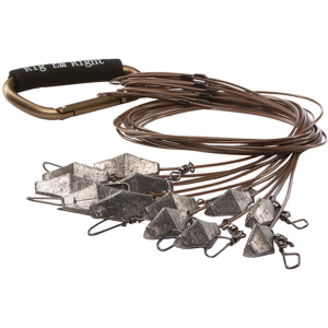 Rig'Em Right Xtreme Cable Texas Rig 6 oz Decoy Anchor Set 66" Pack of 12 - Rig 'em Right