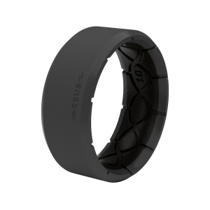 GROOVE LIFE Men's Zeus EDGE Silicone Ring Deep Stone/Black 10