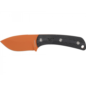 Browning Back Country Small Fixed Blade Knife 2.75" Drop Point D2 Orange Blade G-10 Handle Black - Browning