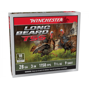 Winchester Long Beard TSS Turkey 28 Gauge Ammo 3" #9 Tungsten Shot 1-1/2 oz Box of 5 - Winchester