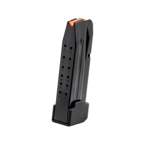 Wilson Combat Magazine EDC X9, SFX9, SFT9 Double Stack Extended Base Pad 9mm Luger 15-Round Steel Black - Wilson Combat