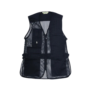 Bob Allen 240M Mesh Back Shooting Vest Right Hand Cotton Twill and Mesh Black Large - Bob Allen