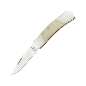 Bear & Son WSB26 Folding Knife 2.25" Clip Point Carbon Satin Blade Bone Handle White - Bear & Son