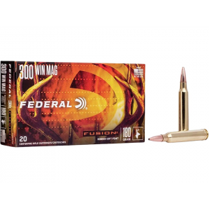 eral Fusion 300 Winchester Magnum 180 Grain Bonded Round Nose Box Of 20 Ammo