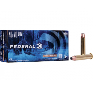 eral Power-Shok 45-70 Government 300 Grain Jacketed Soft Point Box Of 20 Ammo