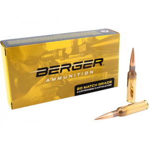 ger Match Grade 6.5 Creedmoor 153.5 Grain Berger Hybrid Target Jacketed Hollow Point Box Of 20 Ammo